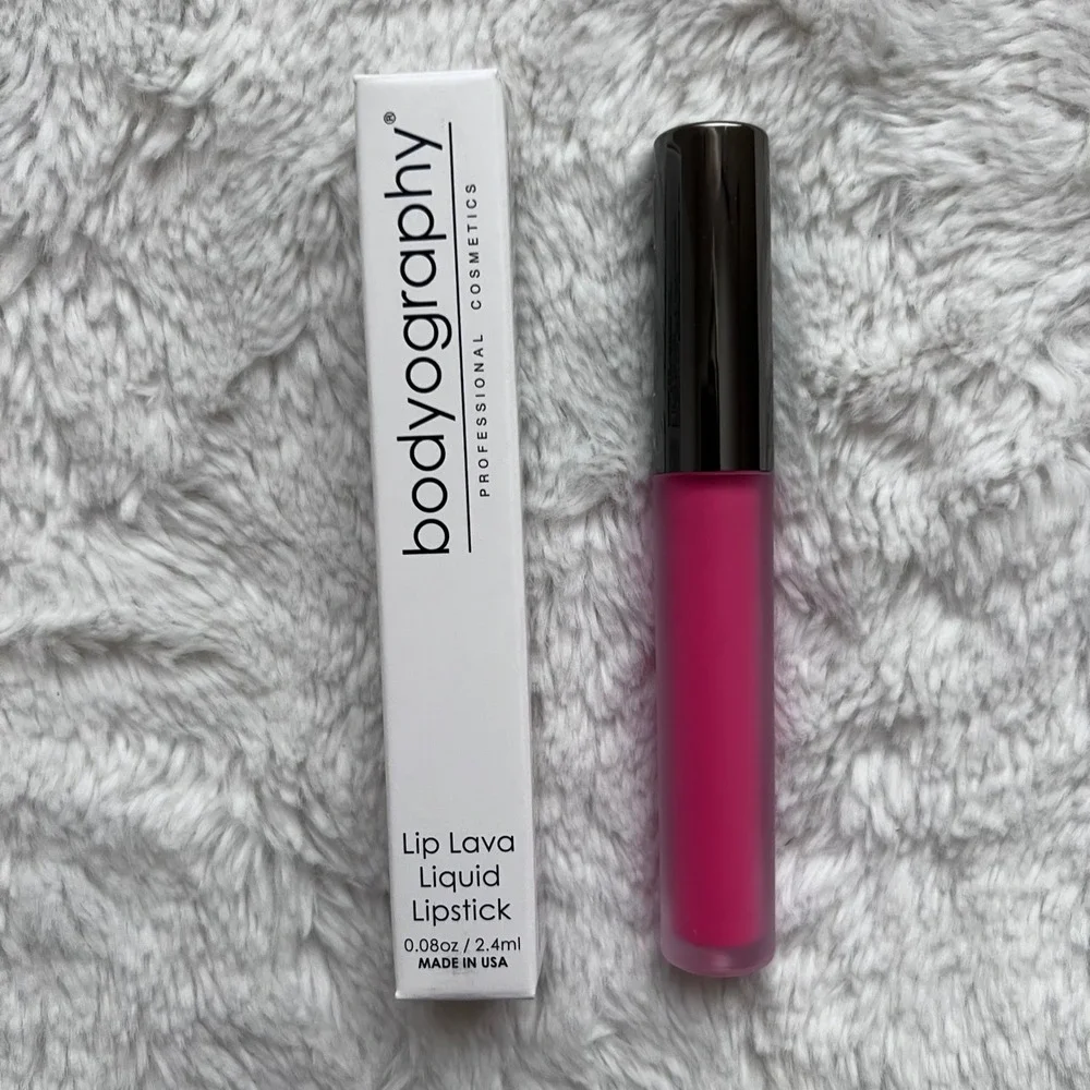 Bodyography Lip Lava Liquid Lipstick Free Spirit 9623 Pink Matte 0.08oz NIB